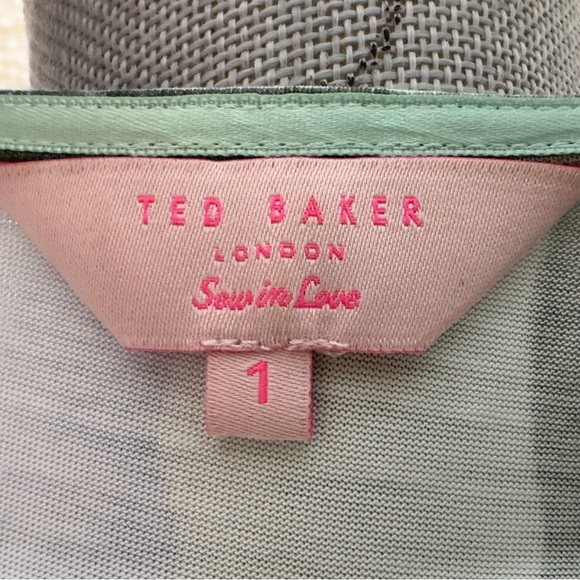 Ted Baker Floral Tee + Skirt Set, tee sz. 1, small skirt sz. 2, medium - Picture 3 of 14